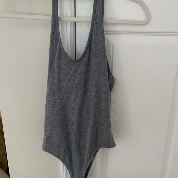 Gray Abercrombie bodysuit - Picture 2 of 2